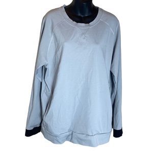 Bylt mens premium crewneck sweatshirt large gray/black